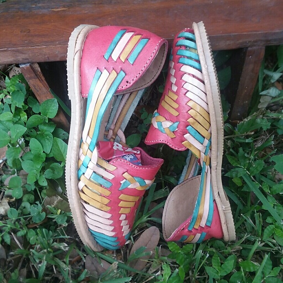 Mexican Leather Huaraches - Picture 2 of 4